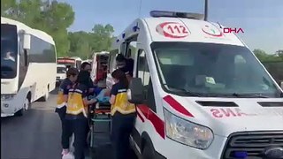 Tekirdağ'da işçi servisi kaza yaptı: Ölü ve yaralılar var