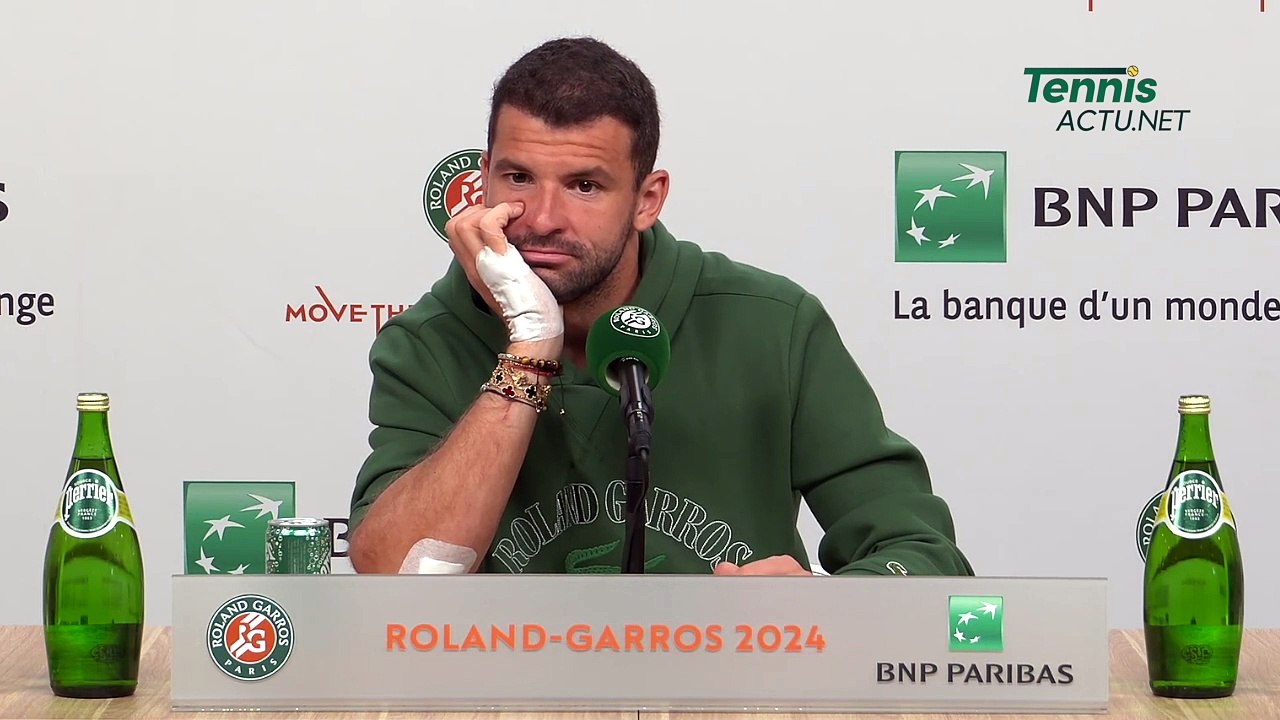 Tennis - Roland-Garros 2024 - Grigor Dimitrov, 33 and for the first time in his career in the quarterfinals at Roland-Garros : "Better late than never"