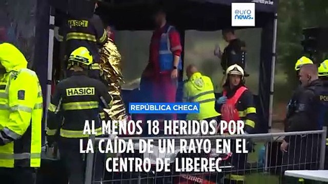 Al menos 18 heridos, incluido un niño, por la caída de un rayo en la República Checa