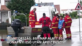 Tűzoltó meghalt, ICE vonat kisiklott, mivel a katasztrofális árvíz folytatódik Dél-Németországban