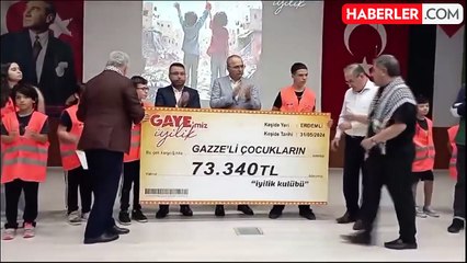 Mersin'den Minik Yürekler, Filistin'e Yardım Eli Uzattı