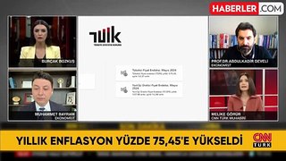 Enflasyon mayıs ayında yüzde 3,37 arttı, yıllık bazda yüzde 75,45 oldu