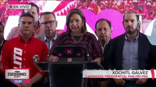 Mensaje de Xóchitl Gálvez tras perder la elección