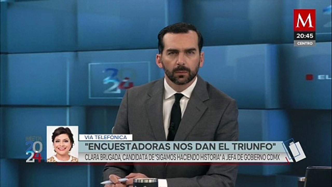 Clara Brugada declara que distintas encuestas le aseguran el triunfo en la CdMx