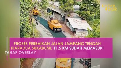 PROSES PERBAIKAN JALAN JAMPANG TENGAH-KIARADUA SUKABUMI, 11,5 KM SUDAH MEMASUKI TAHAP OVERLAY