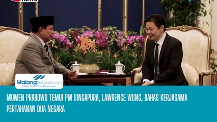 Momen Prabowo Temui PM Singapura, Lawrence Wang, Bahas Kerjasama Pertahanan Dua Negara