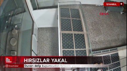 Bahçelievler'de duvarı delip kuyumcudan hırsızlık yapan şüpheliler yakalandı