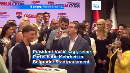 Serbiens regierende Fortschrittspartei beansprucht "klaren und überzeugenden" Sieg bei den Kommunalwahlen