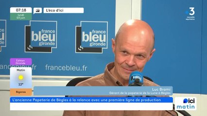 Luc Brami, gérant de la papeterie de la Lune à Bègles