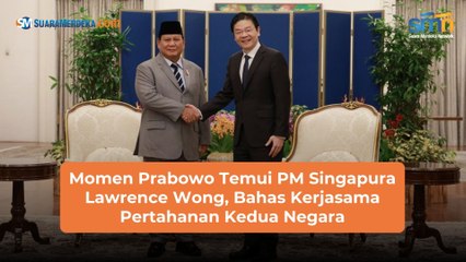 Momen Prabowo Temui PM Singapura Lawrence Wong, Bahas Kerjasama Pertahanan Kedua Negara