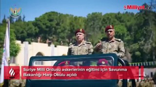 Suriye Milli Ordusu'nun Harp Okulu açıldı