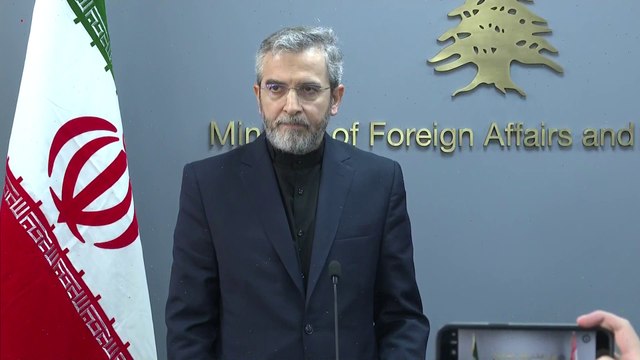 مؤتمر صحفي لوزير الخارجية اللبناني ووزير الخارجية الإيراني بالإنابة في بيروت