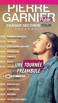 Les 12 concerts de la tournée solo de Pierre Garnier, sold-out en 2h seulement !