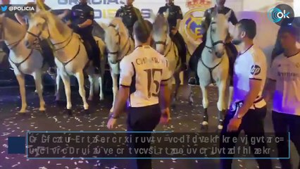La Policía Nacional agradece "el momento tan especial" del Real Madrid en la celebración de la Decimoquinta
