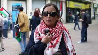 Palestine protest in Commercial Road, Portsmouth on Saturday 1st June