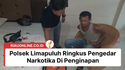 Polsek Limapuluh Ringkus Pengedar Narkotika Di Penginapan