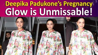 Deepika Padukone's Pregnancy Fashion in white silk floral-printed top is Turning Heads