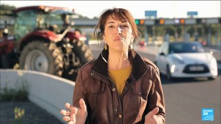 Agriculteurs : manifestation à la frontière franco-espagnole