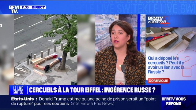 Cercueils à la Tour Eiffel: peut-il y avoir un lien avec la Russie? BFMTV répond à vos questions