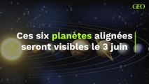 Ces six planètes alignées seront visibles le 3 juin