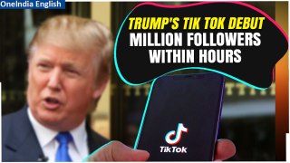 Donald Trump Joins TikTok despite Previous Attempts to Ban the app While in Office| Oneindia News