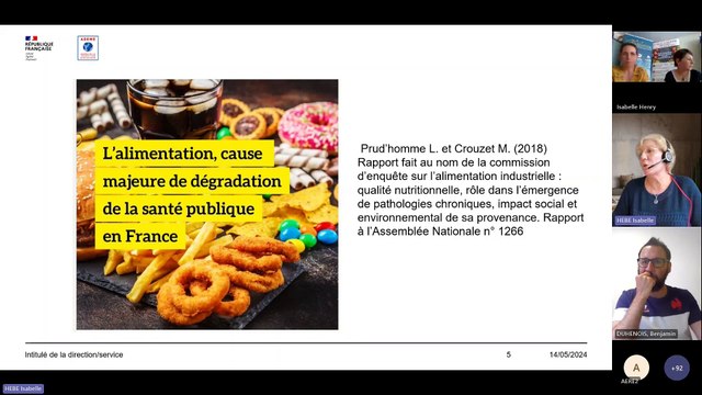 Webinaire Alimentation durable et santé