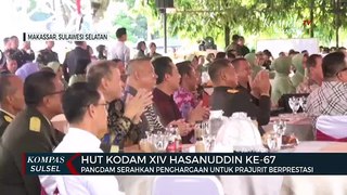 HUT Kodam XIV Hasanuddin Ke-67, Pangdam memberikan apresiasi sejumlah prajurit TNI