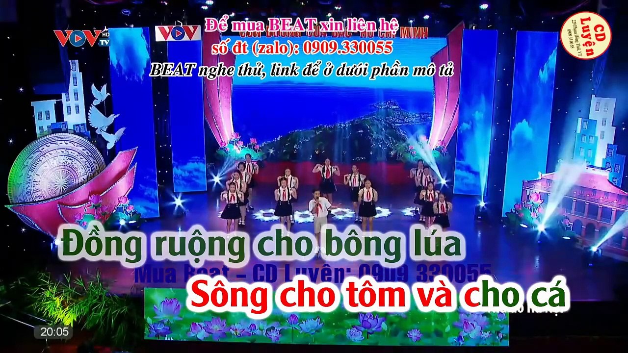 Karaoke LK Em mơ gặp Bác Hồ, Người cho em tất cả, Nhớ ơn Bác Hồ - Khánh Chi, Nhật Minh, Song Tùng