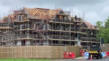 Building work update of the site of the former Ashdown House in St Leonards, East Sussex