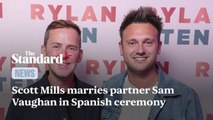 Scott Mills marries partner Sam Vaughan in Spanish ceremony