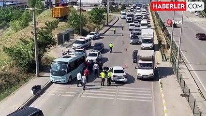 Zincirleme kaza kamerada: 1 yaralı