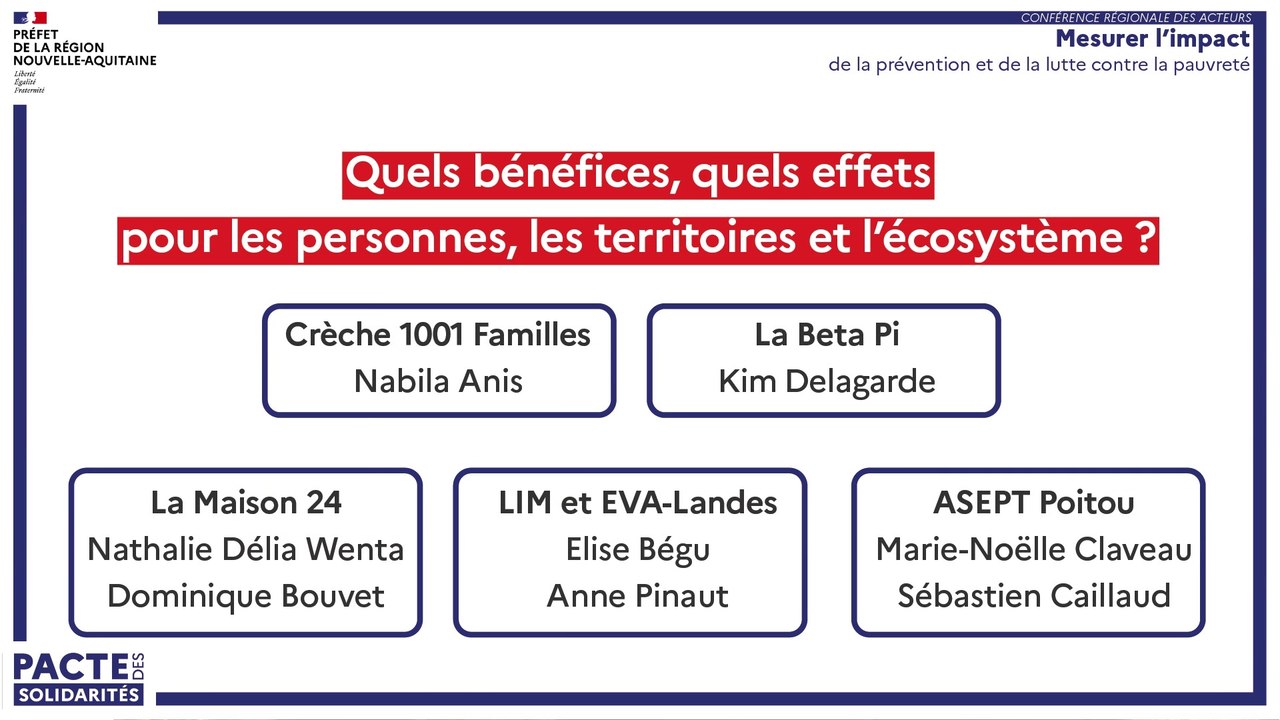 4. Table ronde : quels bénéfices et quels effets pour les personnes, les territoires et l'écosystème ?