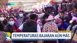 Pronostican el ingreso de un nuevo frente frío al país, La Paz registrará temperaturas bajo cero