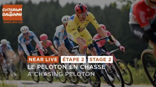 A chasing peloton - Stage 2 - Critérium du Dauphiné 2024