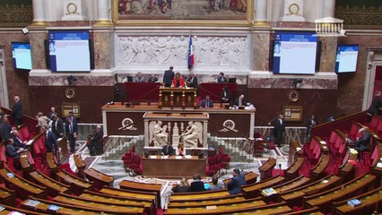 Descargar video: Économies budgétaires: la motion de censure de La France Insoumise, déposée par Mathilde Panot, n'est pas adoptée par l'Assemblée nationale