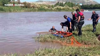 Bindiği at kaçırdı, boğulmaktan son anda kurtarıldı