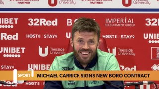Michael Carrick signs new Boro contract