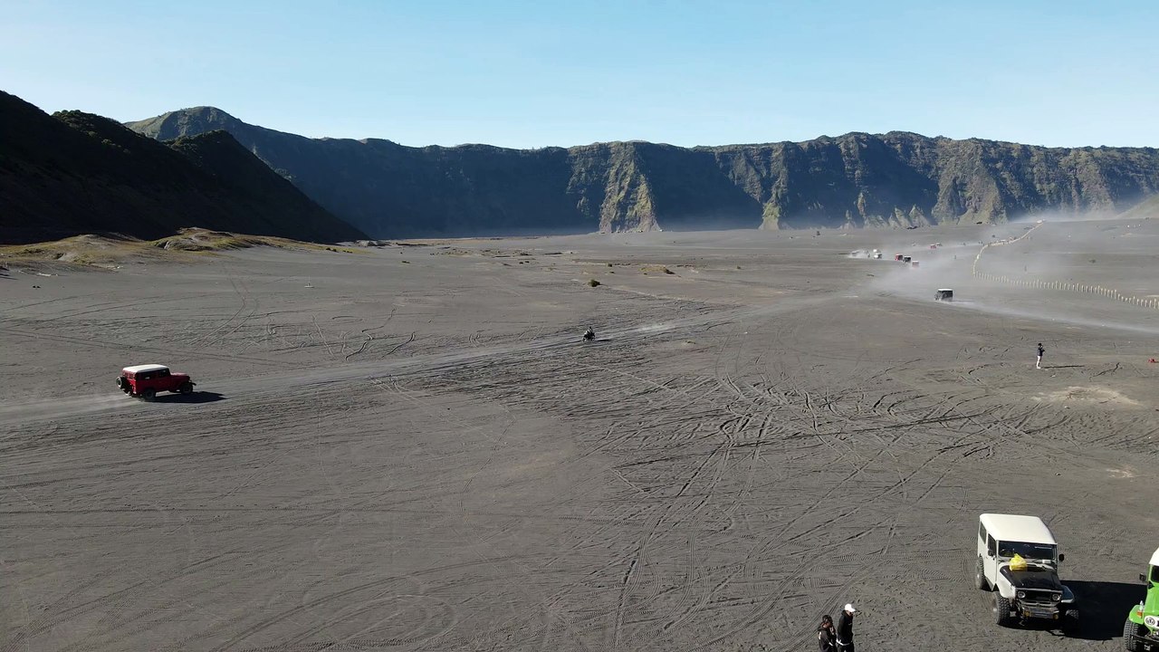 Bayu Triaswara - Australia Court aerial view of the peak of mount bromo central java