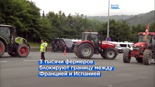 Новые протесты фермеров по обе стороны Пиренеев