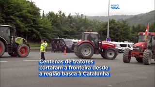 Agricultores bloqueiam fronteiras entre França e Espanha