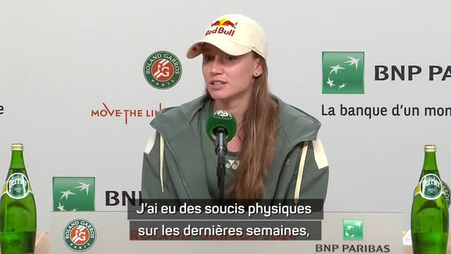 Roland-Garros - Rybakina : Je me sens en confiance