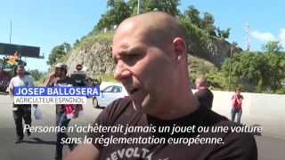 Européennes: des agriculteurs français et espagnols bloquent la frontière