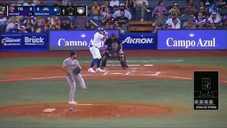 ¡Oswaldo Arcia conectó su séptimo cuadrangular de la temporada en México!