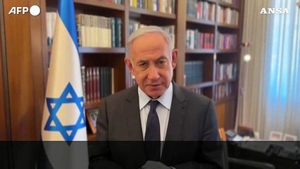 Netanyahu:  "Lo scopo e' il rilascio dei rapiti e la distruzione di Hamas"