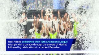 Real Madrid parade Champions League trophy with wild celebrations