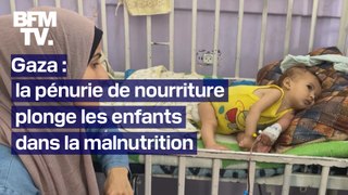 Gaza: la malnutrition touche les enfants