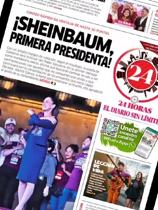 ¡Sheinbaum, primera presidenta!