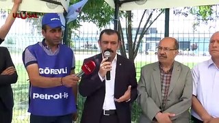 Vatan Partisi lastik işçilerinin grevlerine destek verdi