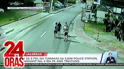4 sa 8 PDL na tumakas sa SJDM police station, nadakip na; 4 iba pa ang tinutugis | 24 Oras