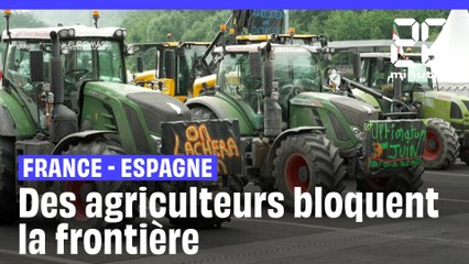 Des agriculteurs bloquent la frontière franco-espagnole pour « peser » sur les élections #Shorts